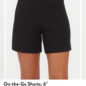 Spanx black on the go 6 in rise shorts NWOT